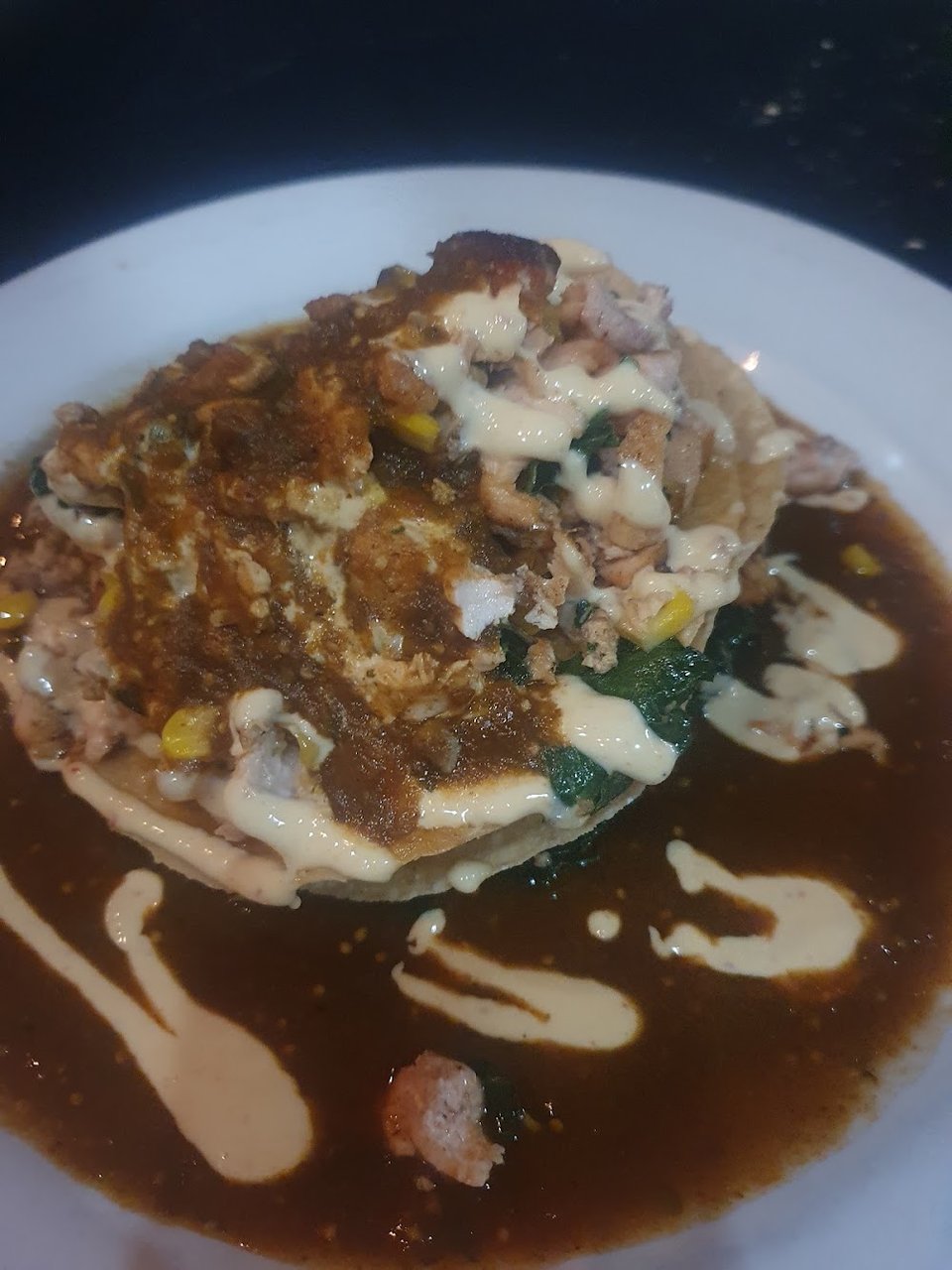 Salmon Tostada Stack